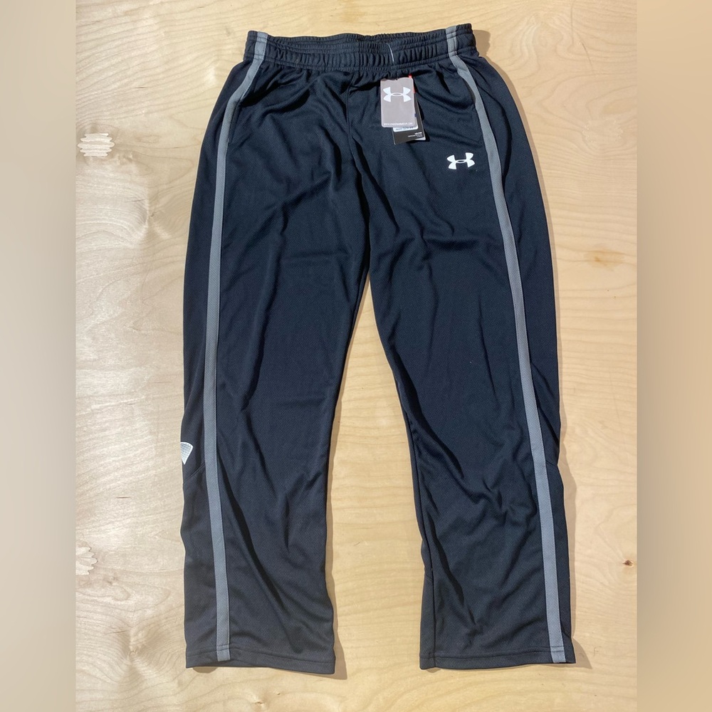 Under Armour Black and Gray Athletic Pants YXL (OV) - Picture 6 of 11